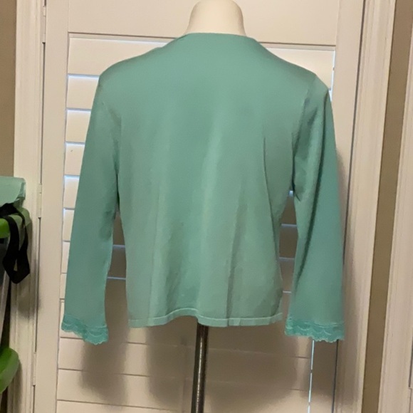 Elegant Teal Cardigan - Picture 3 of 6
